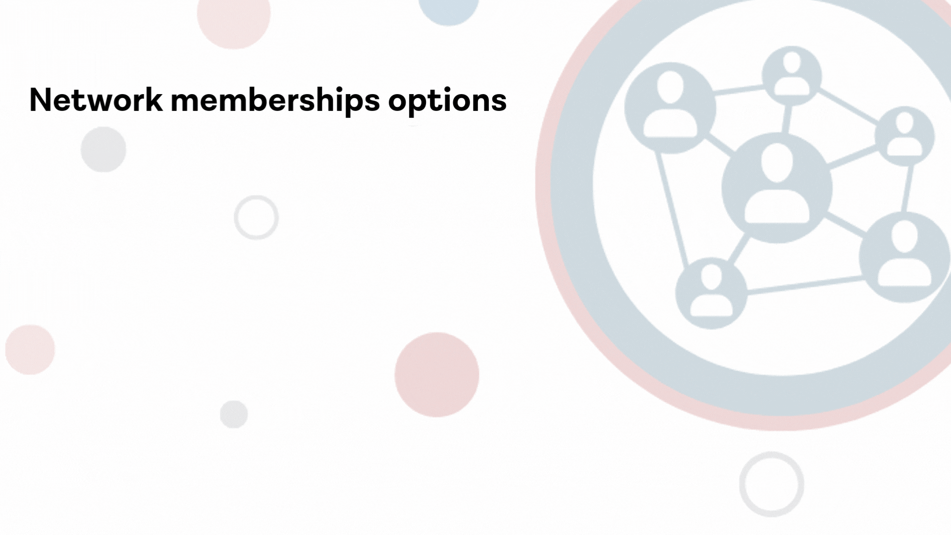 Infographic detailing membership options for practice partners